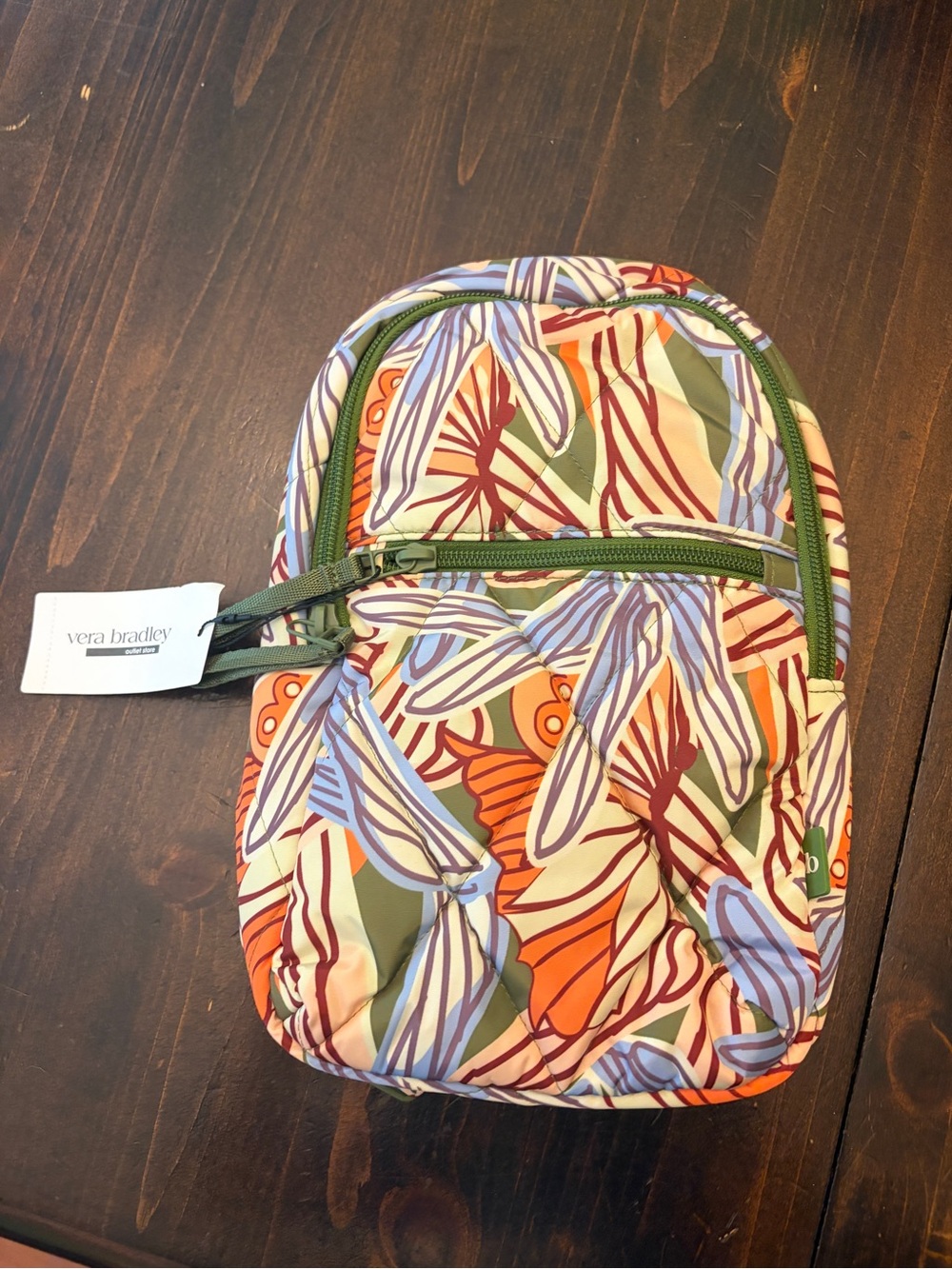 NWT Vera Bradley Dragonfly Print Sling Backpack